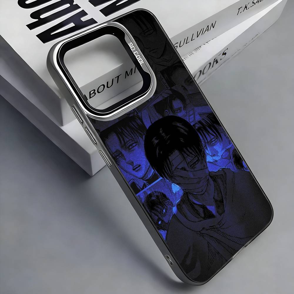 

Чехол для телефона L-Levi Ackerman A-Attack On T-Titans для iPhone 17,16,15,14,13,12,11 Plus,Pro Max, Цветной Серебристый Чехол для Телефона iPhone17promax