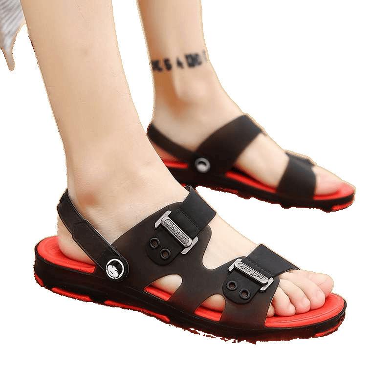 Boys sandals student parent-child shoes children's beach shoes older children's cool slippers middle children's slippers summer Korean version