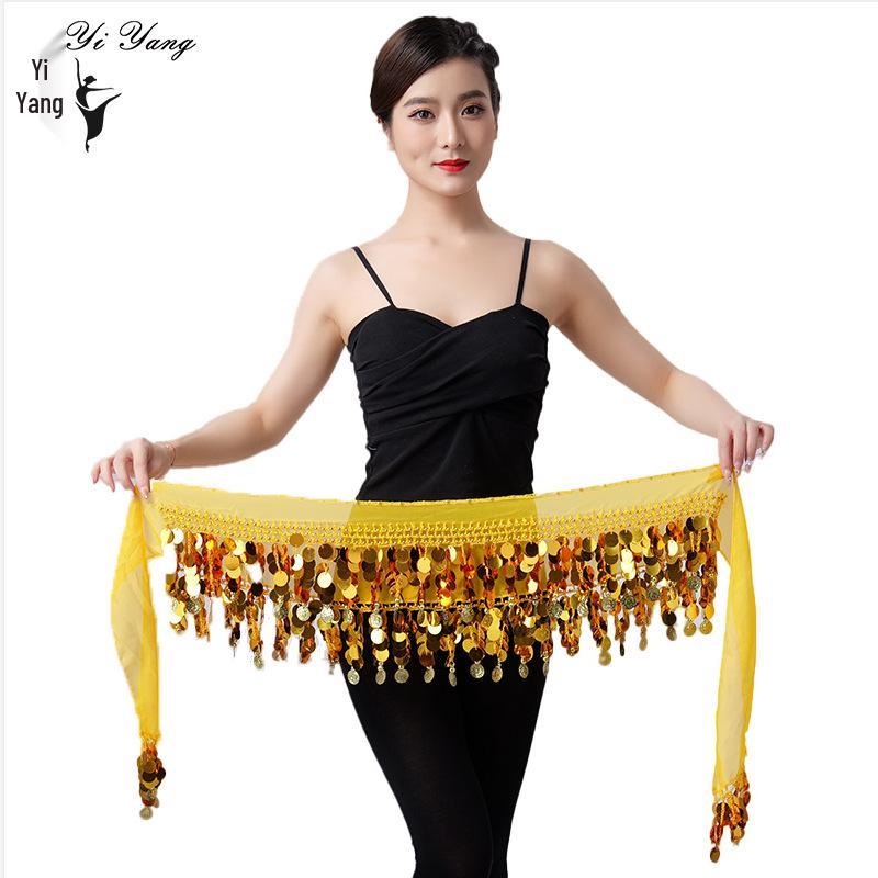 Set Lanț de Talie cu Paiete pentru Dansul din Buric și Eșarfă de Braț pentru Performanță și Practică