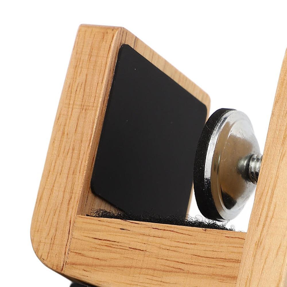 Wood+Silicone Pad Guitar Stand Holder Black+Wood color Desk Edge Guitar Stand For Guitar