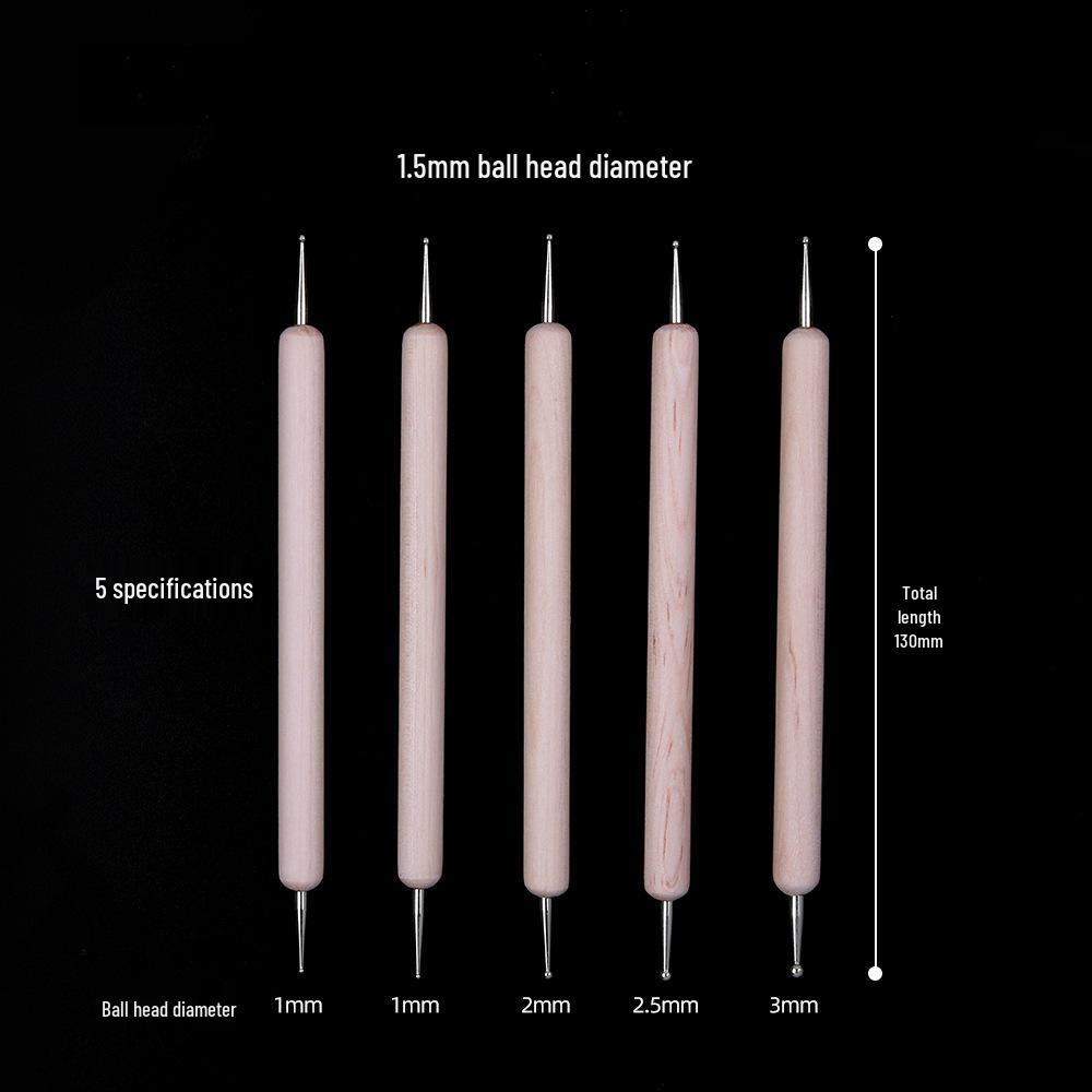 Wooden Dotting Tools Set for Pottery & Clay Crafting