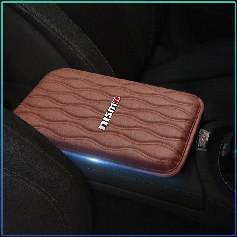 Auto Mittelkonsolenabdeckung Leder Armlehnenmatte Armaufbewahrungsbox Matte Für Nismo Nissan 370Z Coupe Roadster Z34 2009-2020 GTR Juke