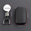 Carbon Fiber Silicone Key Case Cover for Land Rover Models: Range Rover Sport, Velar, Evoque, Discovery 4, Discovery Sport.
