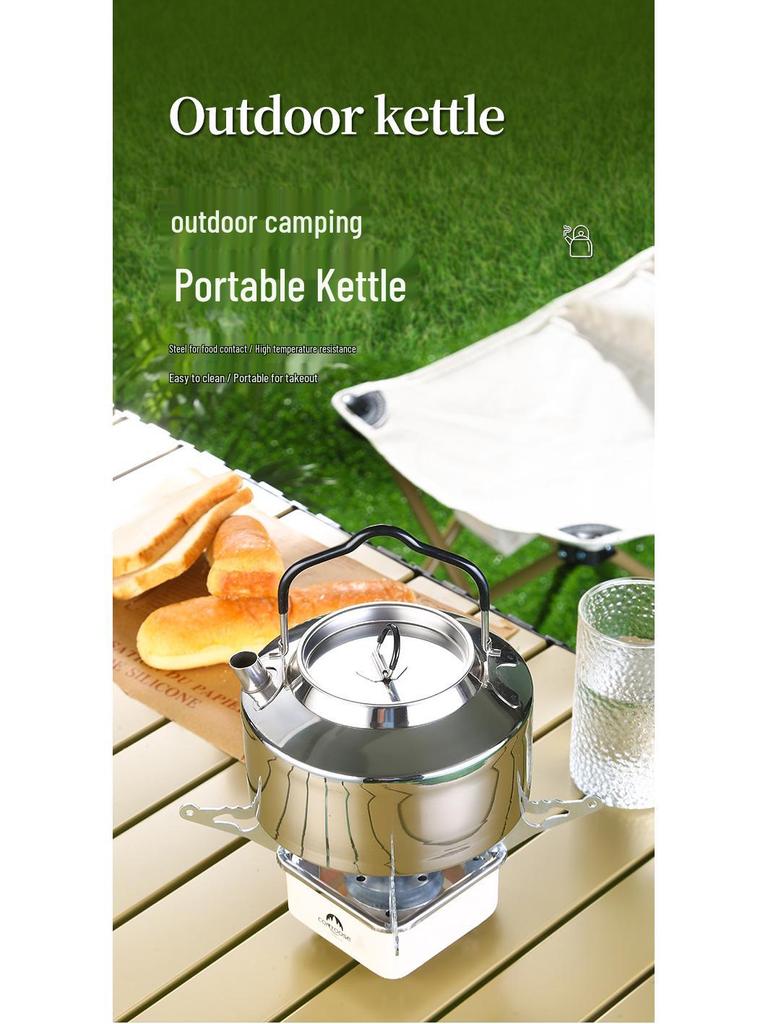 316 Stainless Steel Outdoor Camping Kettle for Tea Making