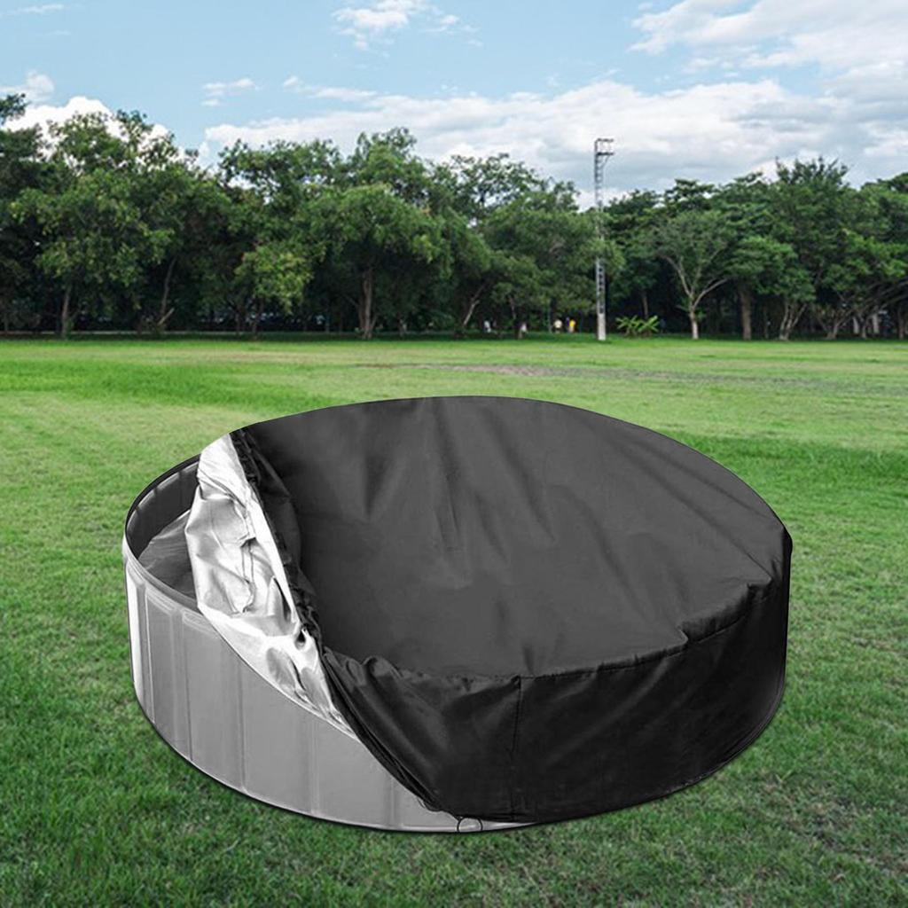 Round Pool Canopy Cover for Dust and Rain Protection In Garden Beach