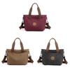 Borsa a Tote in Tela da Donna con Chiusura a Zip e Tasche Interne per l'Uso Quotidiano