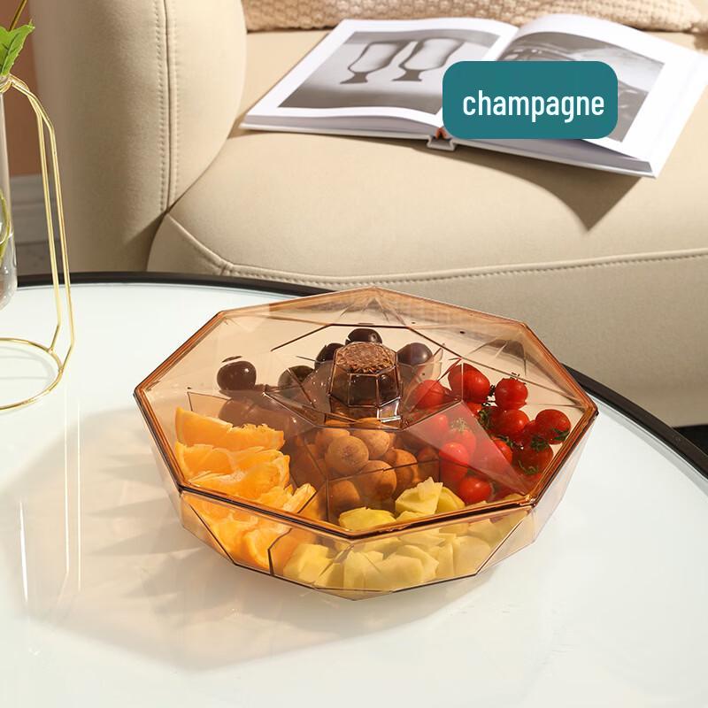 

ZISIZ Octagonal Divided Snack Serving Tray
