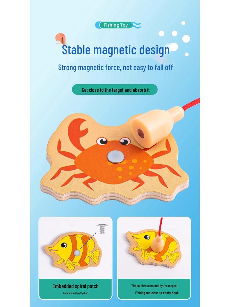Magnetic Fishing Toy - Educational Gift for Toddlers Aged 1-3, Perfect for Boys and Girls