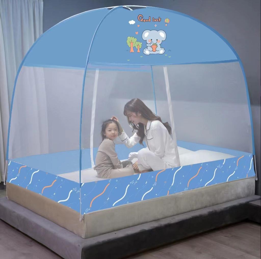 2022 Installation-free Yurt Mosquito Net Dust Top Household Encryption Thickened Student Dormitory Mosquito Net