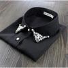 White Bead Fake Collar Women Detachable Collar Shirt Necktie False Collar Female Fake Kragen Sahte Yaka Women Kraagje Nep Dames