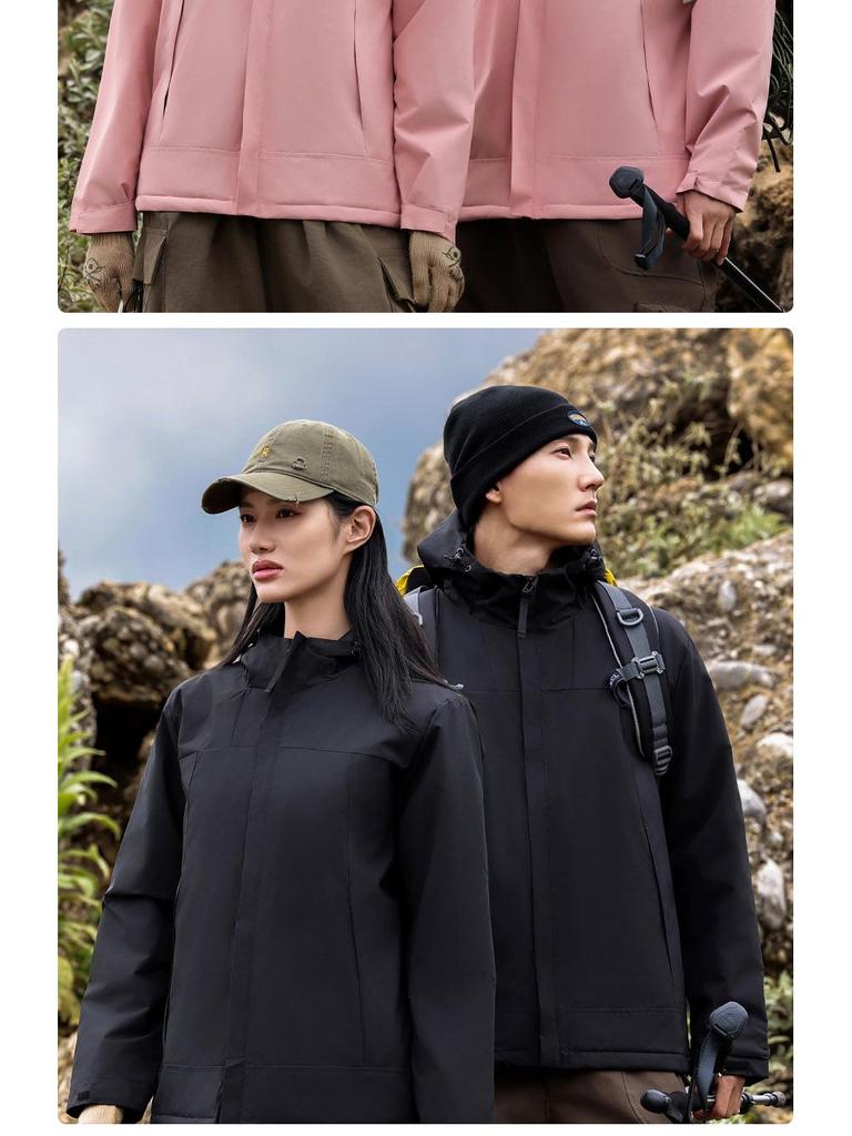 Custom Embroidered Hooded Windbreaker - Solid Color Auto Repair Travel Jacket