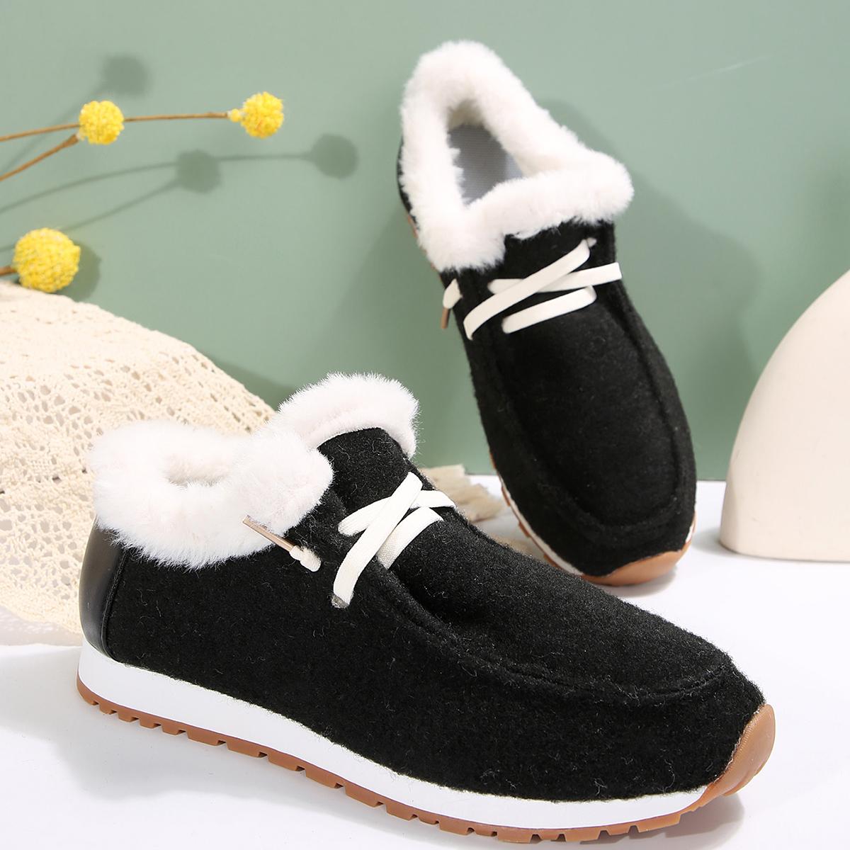 

Casual Flats Cotton Boots Winter New Sport Platform Fashion Work Shoes Women Winter New Luxury Plush Boots 43