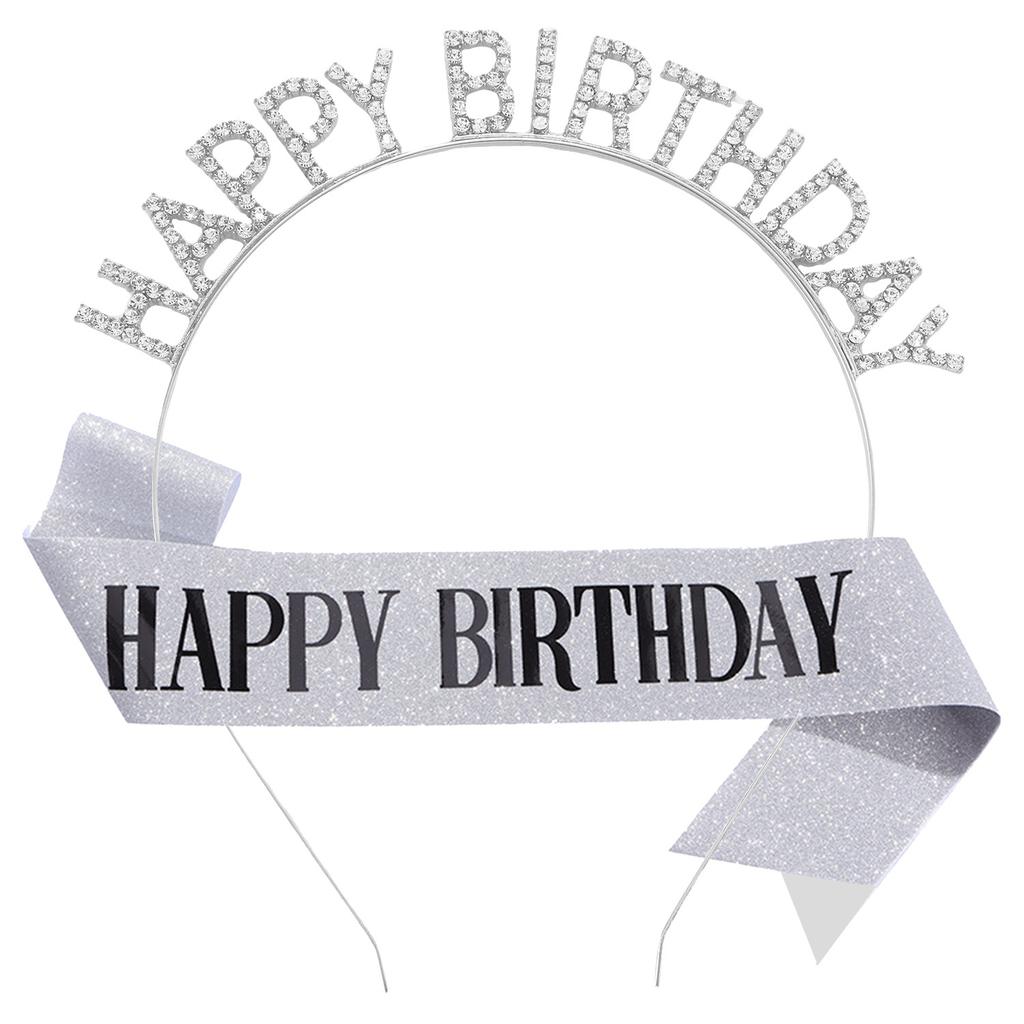 Birthday Party HAPPY BIRTHDAY Headband, Hairpin, Ribbon, Baking Gift Girl Photo Prop Decoration 2026