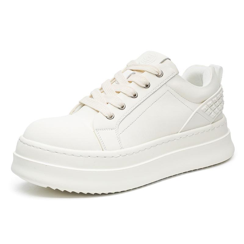 New American Small Fat Ding Board Shoes Men's Tide Brand Niche Thick Sole Heightening Big Head Bread Shoes Couple 66027-J