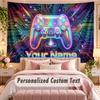Neon Abstract (82) Theme Wall Tapestry Customized With Name Text Personalized Hanging Tapestry For Bedroom Living Room Decor