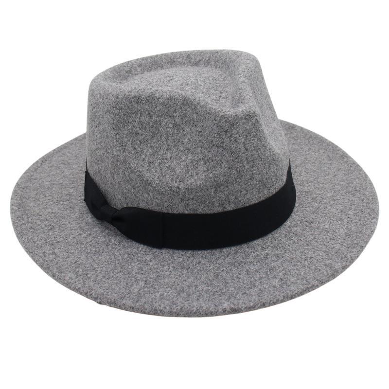 Zylinderhut Shanghai Beach Jazzhut Herren- und Damenhut im ausländischen Stil Filzhut Temperament Imitat Wollhut Chinesischer Stil Tide