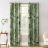 Flowers Leaves Plants Branches Blackout Curtains For Living Room Bedroom Printed Window Treatment Drapes Home Decor