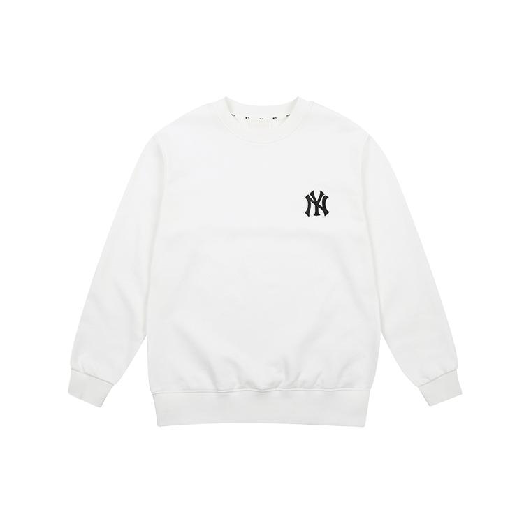 MLB Sweatshirts Unisex White Crew Neck Moderate Regular 31MT05111-50I