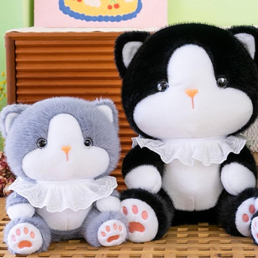 Fluffy Cat Plush Doll Cartoon Cat Stuffed Toy Plush Pillow Cat Baby Doll  Birthday