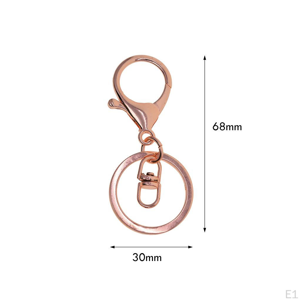 10ks Kroužky na klíče Dělené Spony s humří sponou Otočná Šňůrka Karabina Řemeslo