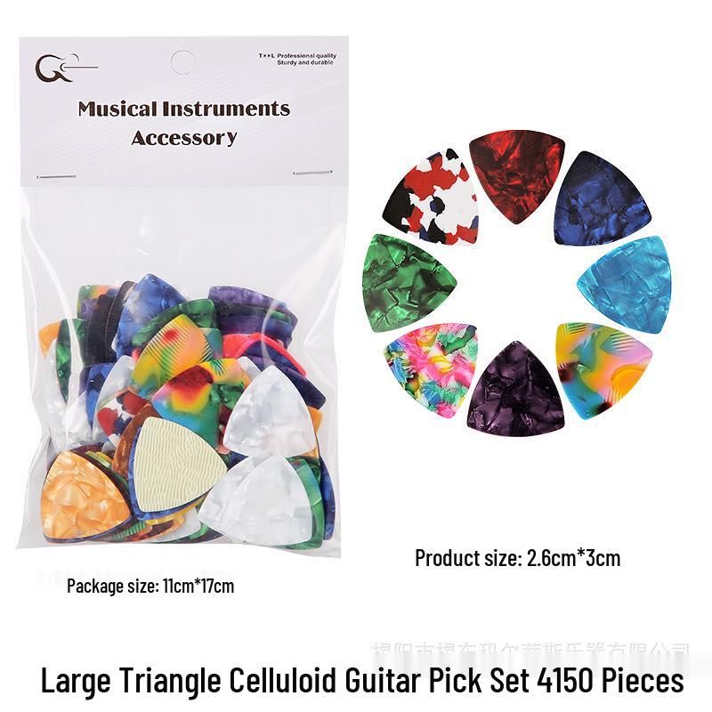 Langlebige Celluloid ABS Gitarrenplektren in transparenter Tasche - Personalisiertes Design