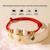 Cat Camphor Wood Insect Repellent Decoration Lucky Cat Collar Dog Small Bell Neck Ring Festive New Year Pet Collar