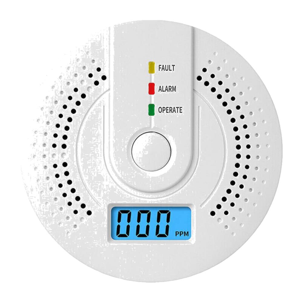 5-1PCS Digital Carbon Monoxide Detector Sound & Light Warning CO Alarm Sensor Battery Powered CO Gas Monitor for Home Warehouse