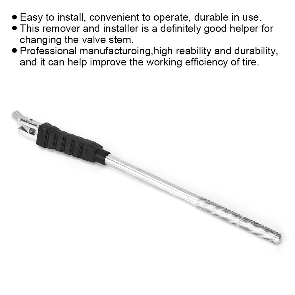 TR418 Car Cranked Tubeless Tire SnapIn Valve Stems Removal Repair Tool Replacement