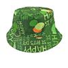 Retro Graffiti Double-Sided Bucket Hat for Men & Women - Versatile Outdoor Travel Sun Protection