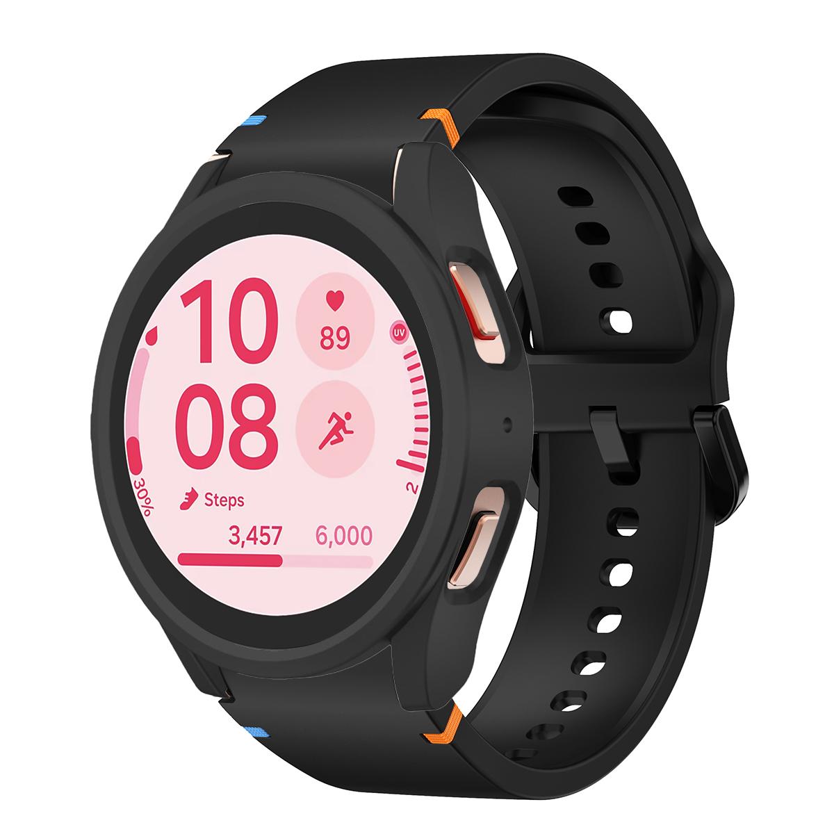 

Silicone strap+case for Samsung Galaxy watch 7 6 5 4 40 44 2 pack PC Silicone strap and pc hollow case Sport bracelet Accessorie galaxy 7 40mm
