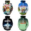 Trendy Roblox Youth Hooded Sweatshirt With Digital Print For Stylish Kids In Various Colors