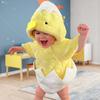 Baby Chick Costume Soft Plush Cartoon Chicken Bodysuit Hooded Loose No Irritation Zipper