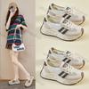 Women Shoes 2026 Summer New Fashion Comfortable Height Increase Lace-up Casual Shoes Breathable Mesh Non Slip Platform Sneakers