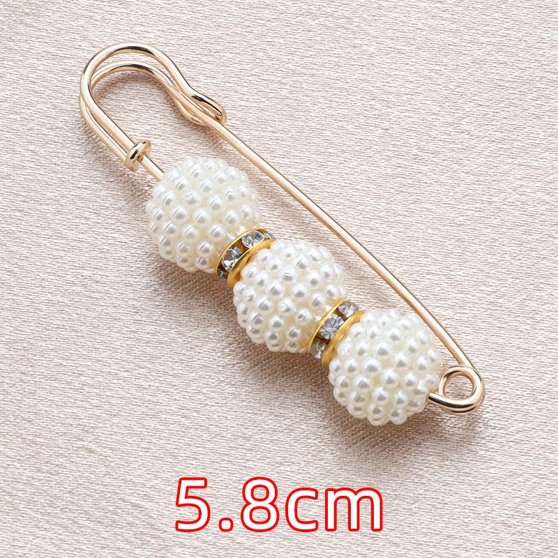 Pearl Waist Pins, Accessories, Dresses, Large Waistband, Small Clothes Neckline, High-end Anti-light Brooch
