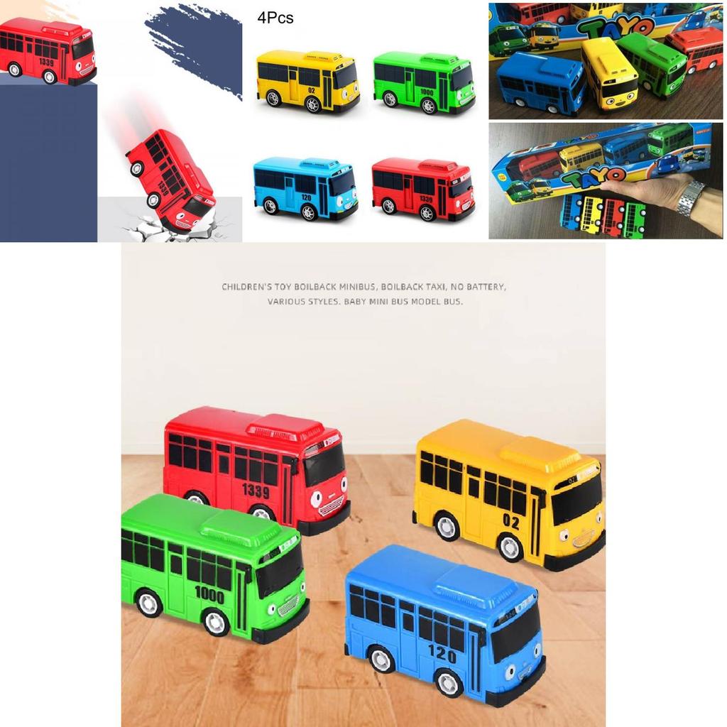High-quality Mini Bus In Nine Colors With Working Doors Educational Toy Set