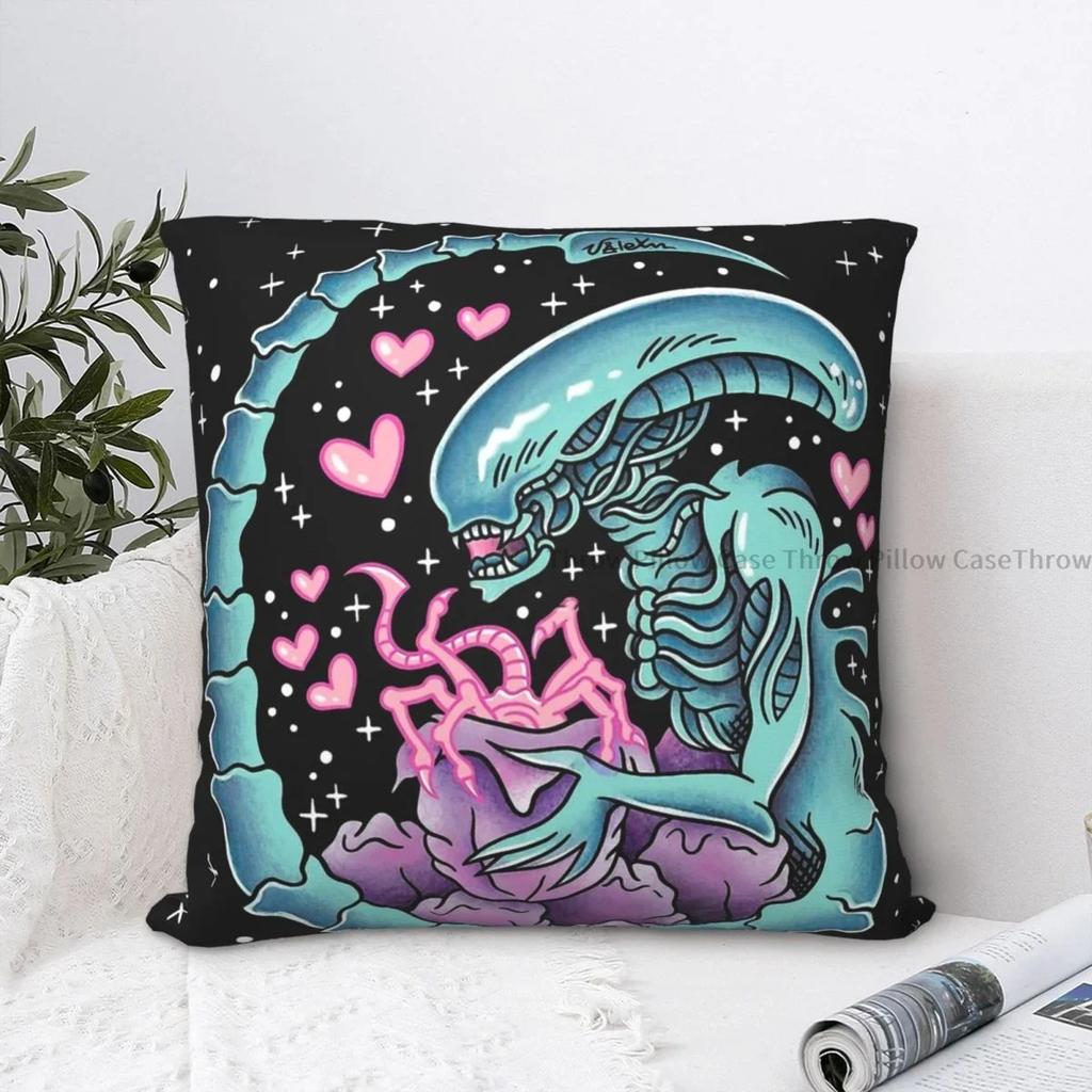 Alien Xenomorph Eggs Cojines Throw Pillow Case Cushion Covers Home Sofa Chair Decorative Backpack
