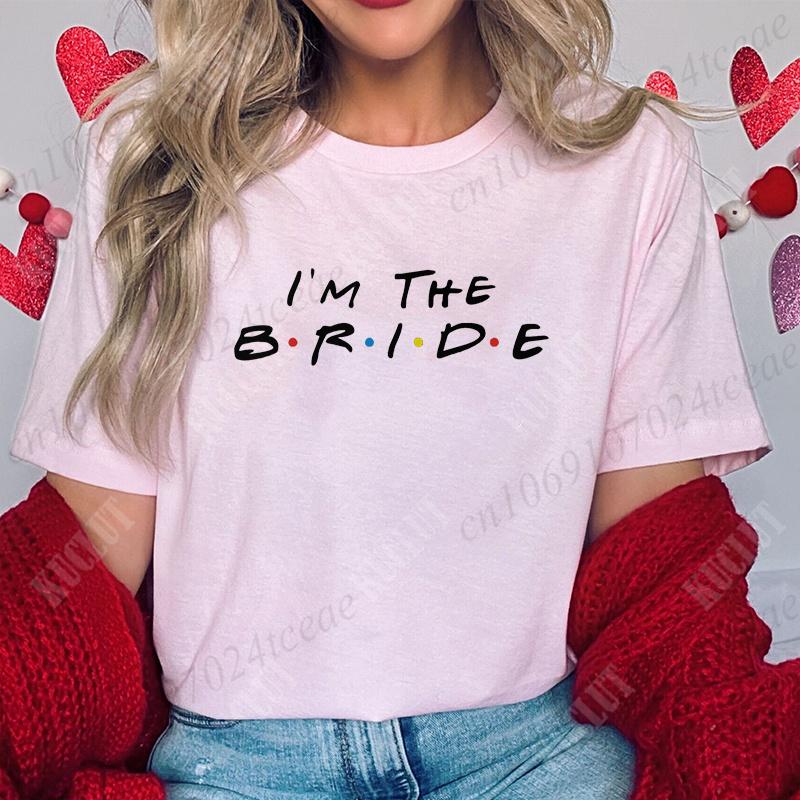 I The Birde  Groom Tshirt Bachelorette Farewell Party Tee Team Bride Shirt Bridal Shower Wedding Tops EVJF Bridesmaid Blouses