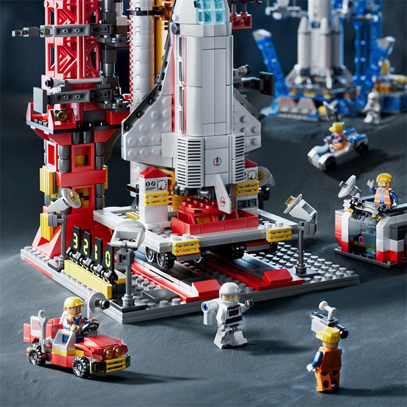 233/208/176 шт. маленький мультяшный мини-строительный блок космический челнок — фото 6
