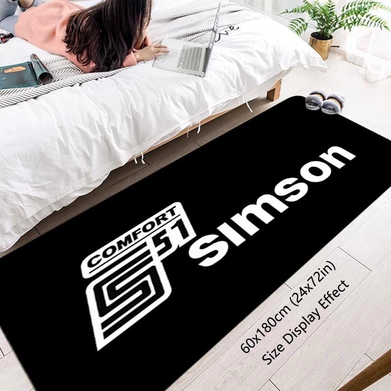 Floor Mat Simsons Motor Non-slip Foot Rug for Entryway Hallway Carpet Kitchen Water Absorbed Rugs Fluffy Bedside Mats Home Decor