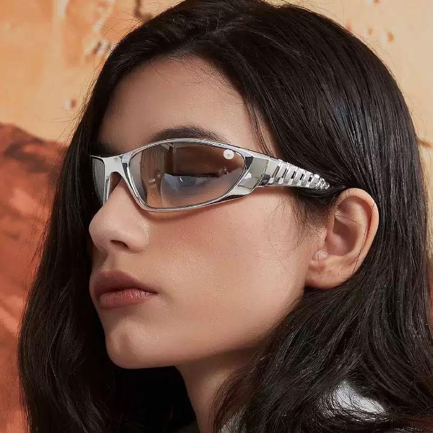 Steampunk Irregular Sunglasses Women For Men Luxury Brand Designer Vintage Sun Glasses Popular Punk Colorful Plating Shades