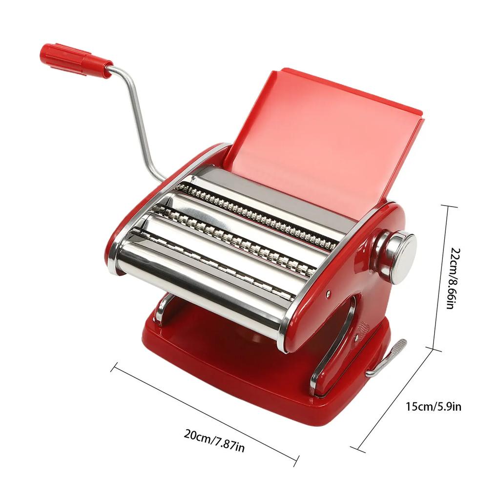 Pasta Maker Machine 401 – Stainless Steel with 6 Adjustable Thickness Settings