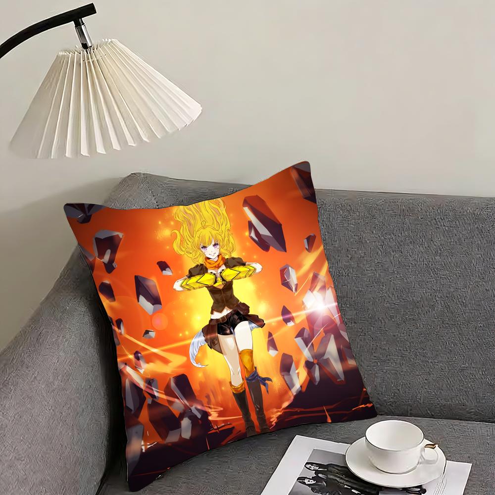 RWBY Cushion Cover Reversible Plush Pillow Cover – For Car, Sofa, Bedroom, Perfect As a Gift.