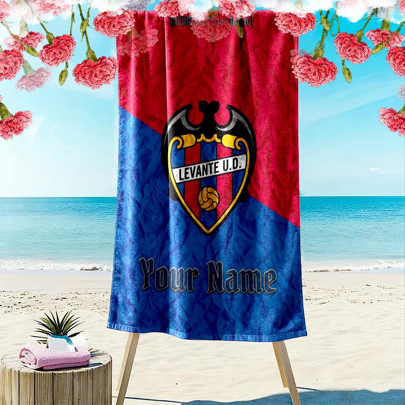 Name Custom Levante UD Print Beach Towel, Large Soft Quick Dry Towel for Beach Camping Swimming