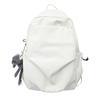 Fashion Summer Nylon Pleated Solid Color Schoolbag Fashion Street Trend Men And Women Couple Backpack