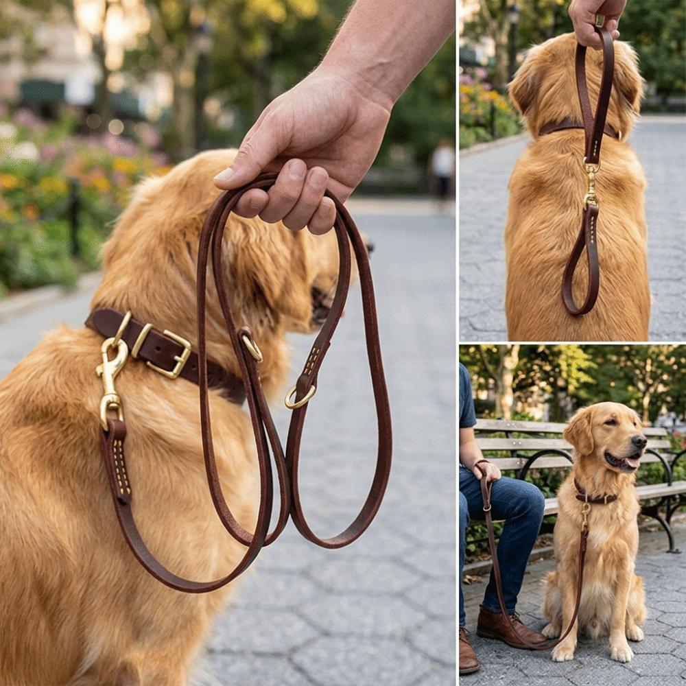 2.3M Extended Length Dual Dog Leash Dual Copper Hooks No-Hands Waist Dog Leash Leisure Pet Walking