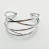 Fashionable Hollow Bangles Irregular Cuff Geometric Bracelets Metal Texture Wrist Jewelry for Parties and Daily Wear