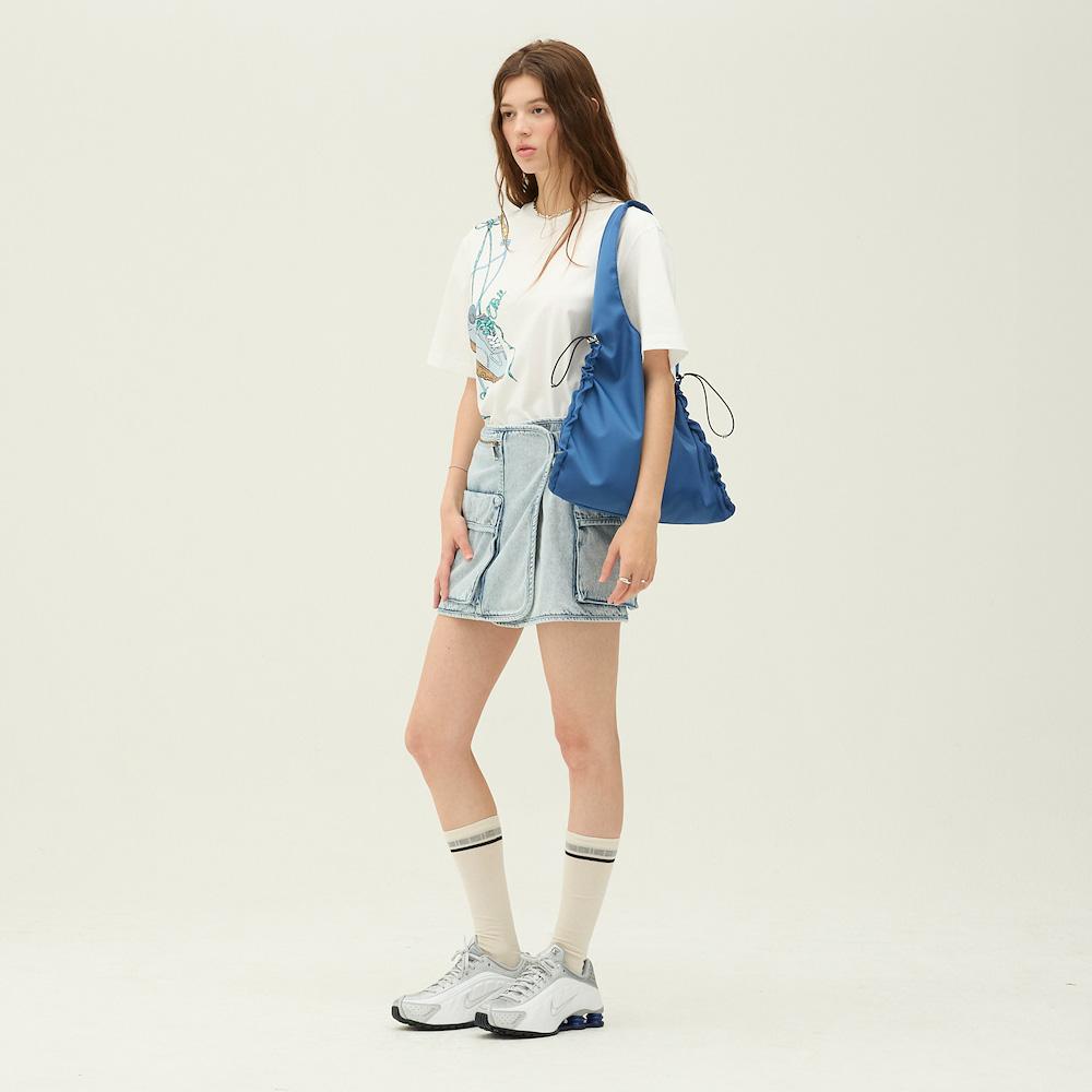 Ibiem Buckle Detail Denim Wrap Skirt Emq4Dsk010