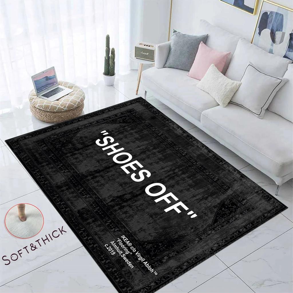 VIKAMA Fashion Carpet Bedroom Living Room Trend Personality Creative Boys Apartment Shoe Wall Bedside Dirty Mat Home Decoration
