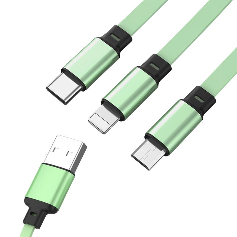 1Pcs Car Mounted Telescopic Three in One Mobile Phone Charger For Peugeot 308 408 508 RCZ 208 3008 2008 206 207 108 406 407 408 206 207 208 306 307