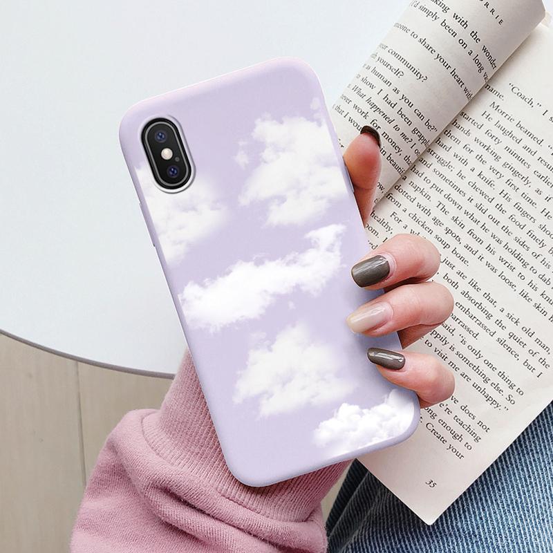 Flowers Funda For iphone X XS MAX XR Capa iphoneX XSMAX Phone Case Soft Silicone Cute Cat Bear Back Cover For iphoneXR Bumper